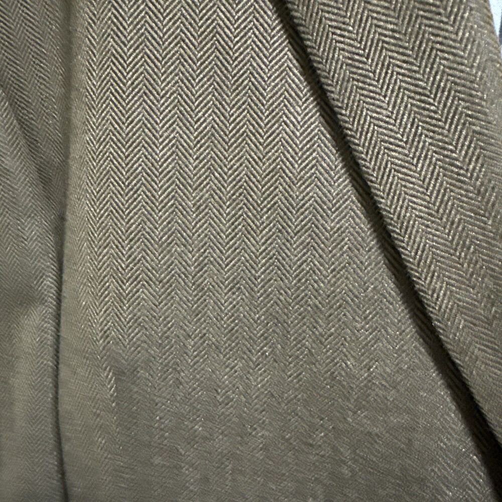Ralph Lauren Herringbone Equestrian Blazer Sport Coat W/Elbow Patches Size 46R - Picture 3 of 16